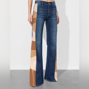 Alice + Olivia SB VEGAN PATCHWORK JEAN